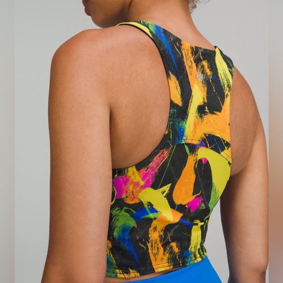 Lululemon Invigorate Training Tank Top | Size 4 | Undertone Black Multi - Picture 3 of 9